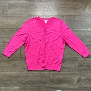Halogen Pink Cardigan Sweater